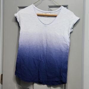 NWOT Liz Claiborne Blue Ombre shirt